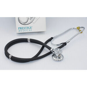 Prestige Medical Stethoscope Sprague-Rappaport Dual Tube Dual Head Black 30"